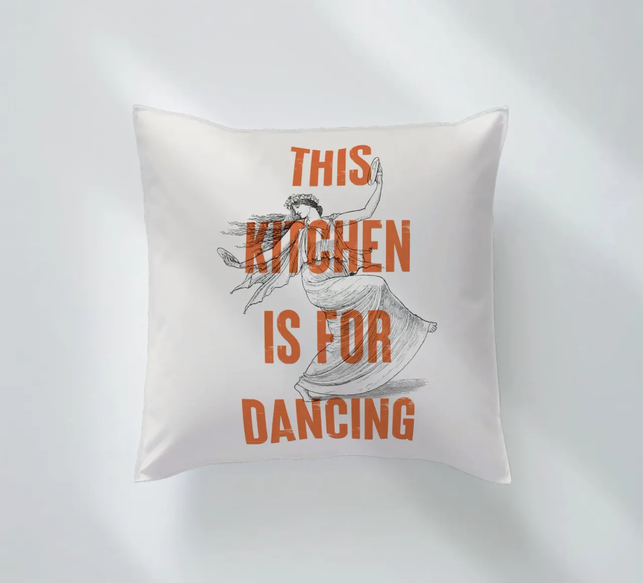 Questa cucina è per ballare cuscino da Vintagrafica