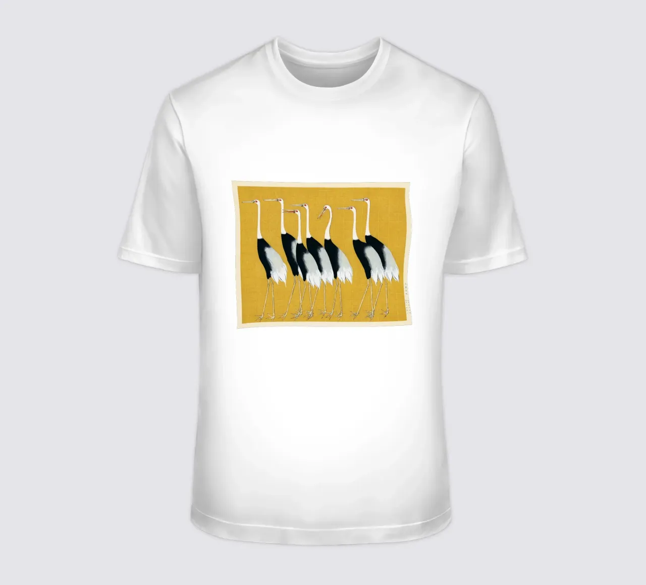 Japanese red-crowned crane by Ogata Kōrin t-shirt by Venus Art