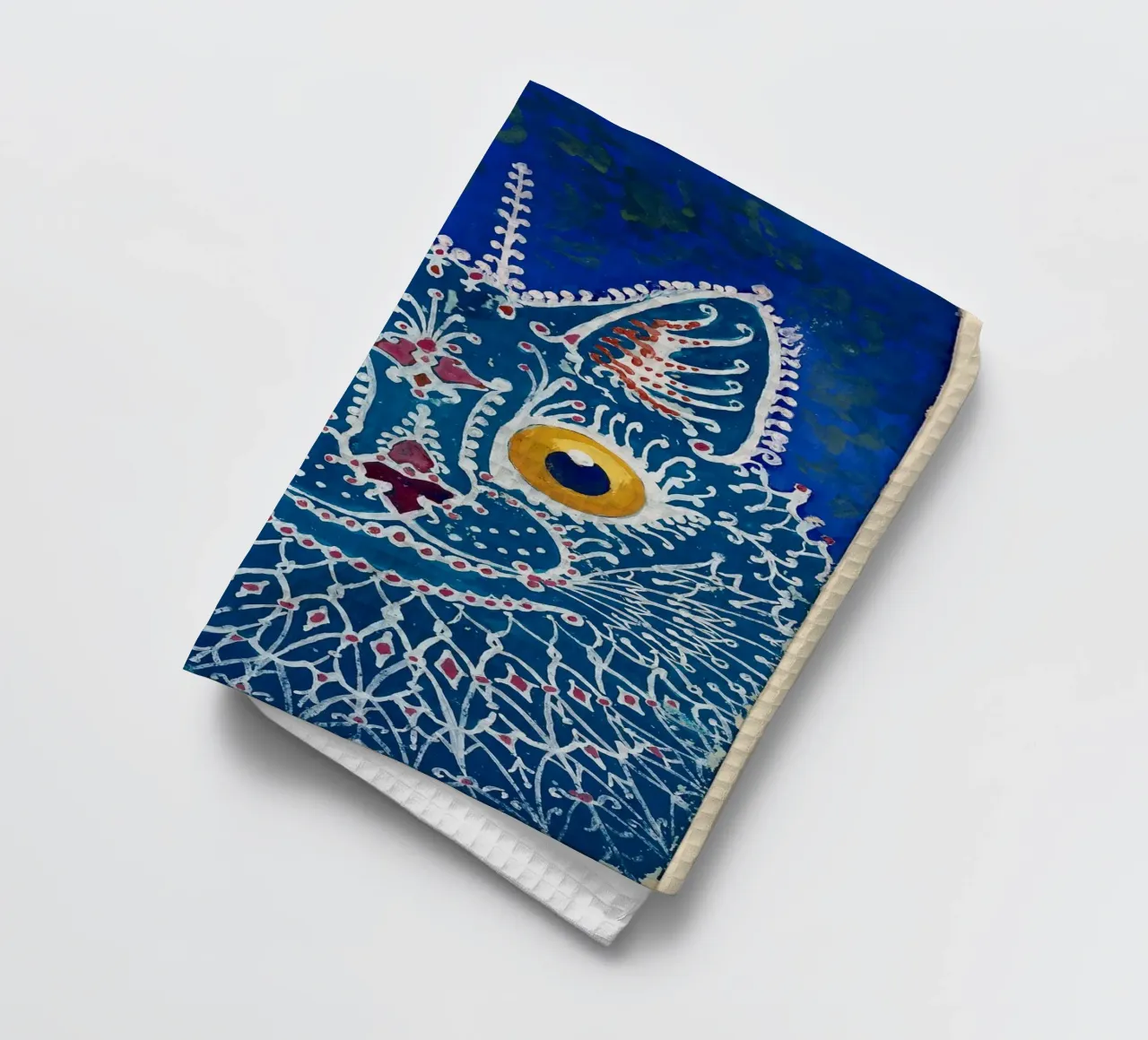 A cat in "gothic" style Geschirrtuch von vintageshop