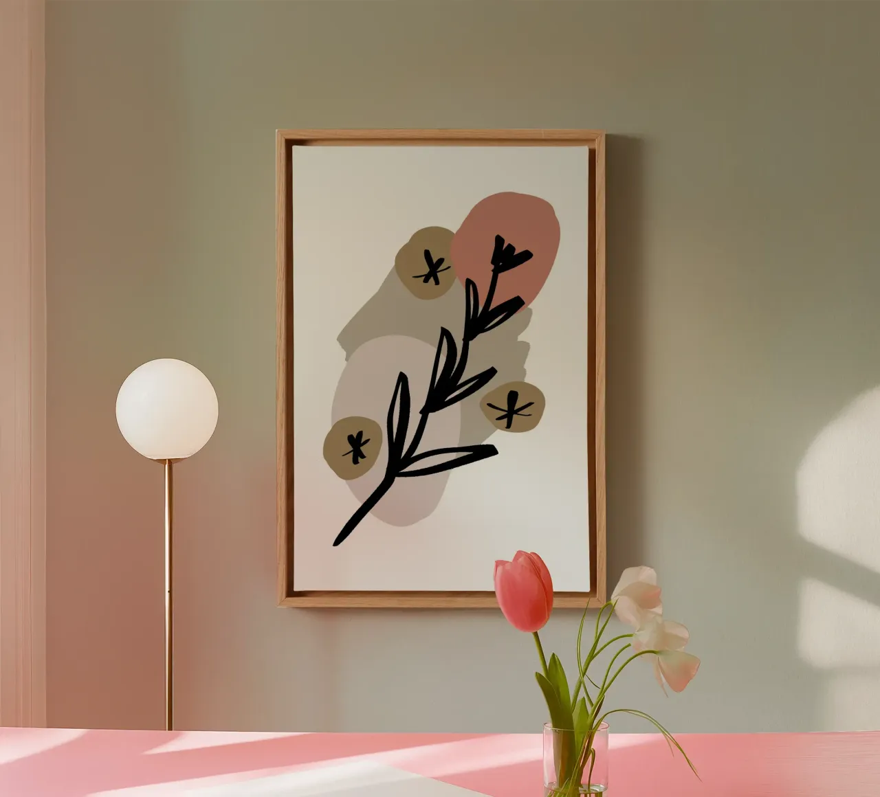 Pure Shapes No 01 tela con Cornice a cassetta da treechild