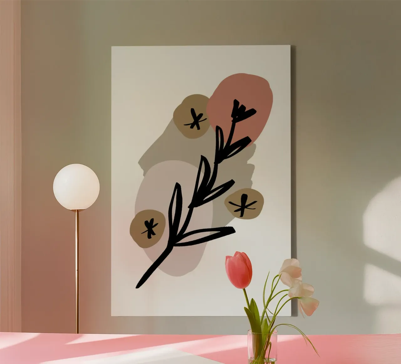 Pure Shapes No 01 tela con Cornice a cassetta da treechild