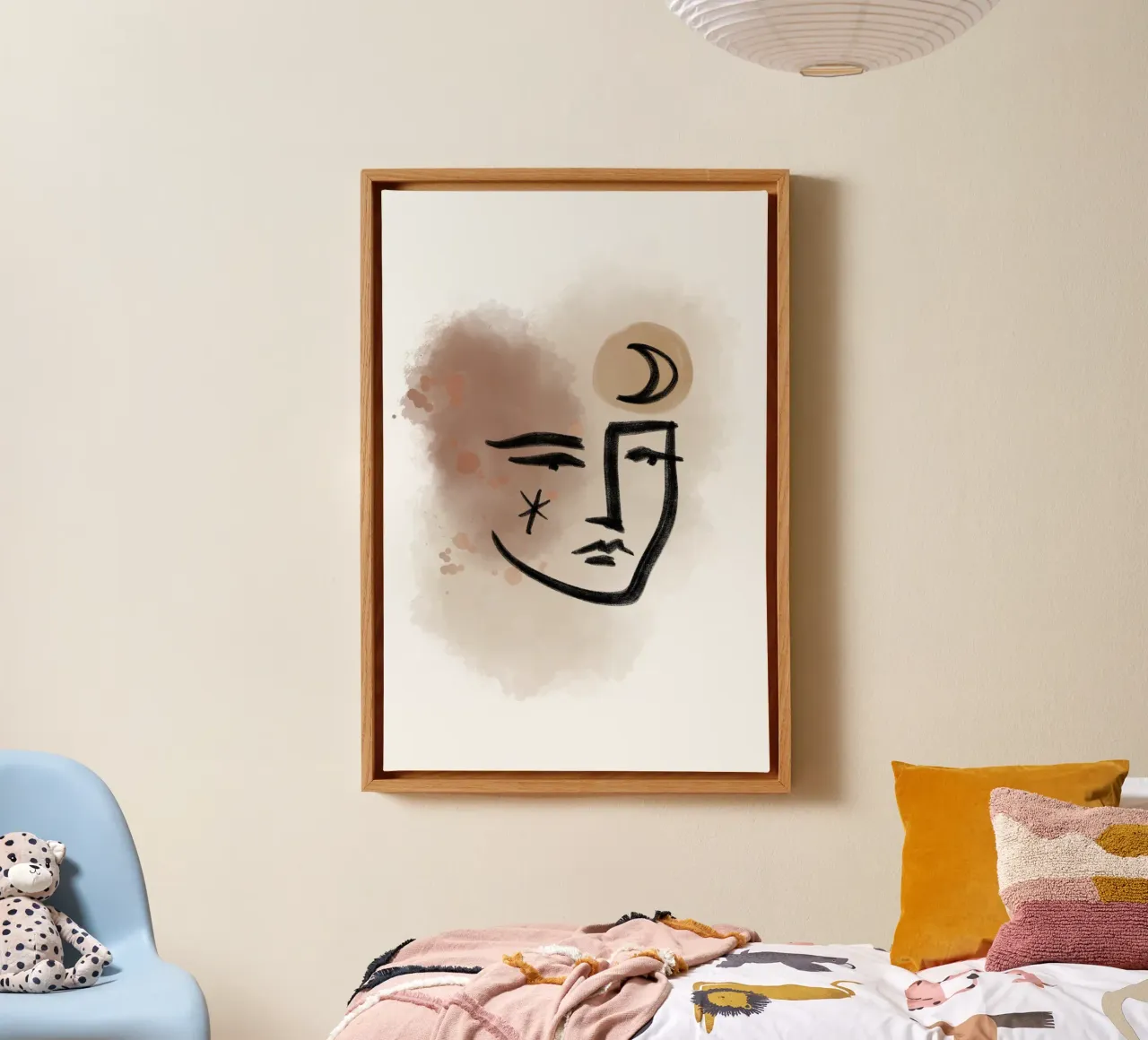 Pure Shapes No 02 tela con Cornice a cassetta da treechild