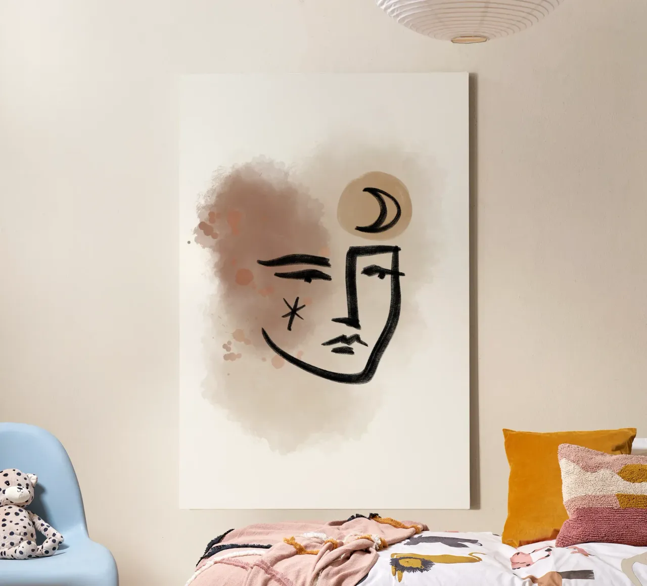 Pure Shapes No 02 tela con Cornice a cassetta da treechild