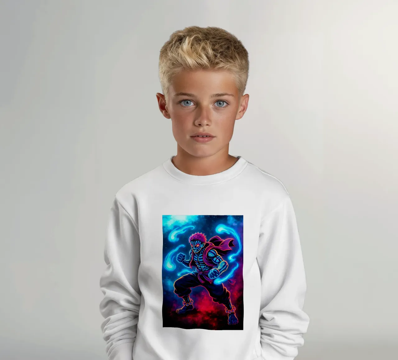 Soul Of Demon slayer Akaza felpa bambino da DGSoulheroes