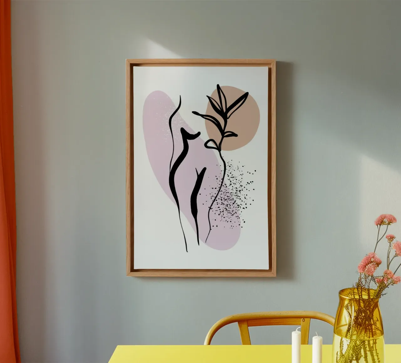 Pure Shapes No 03 tela con Cornice a cassetta da treechild