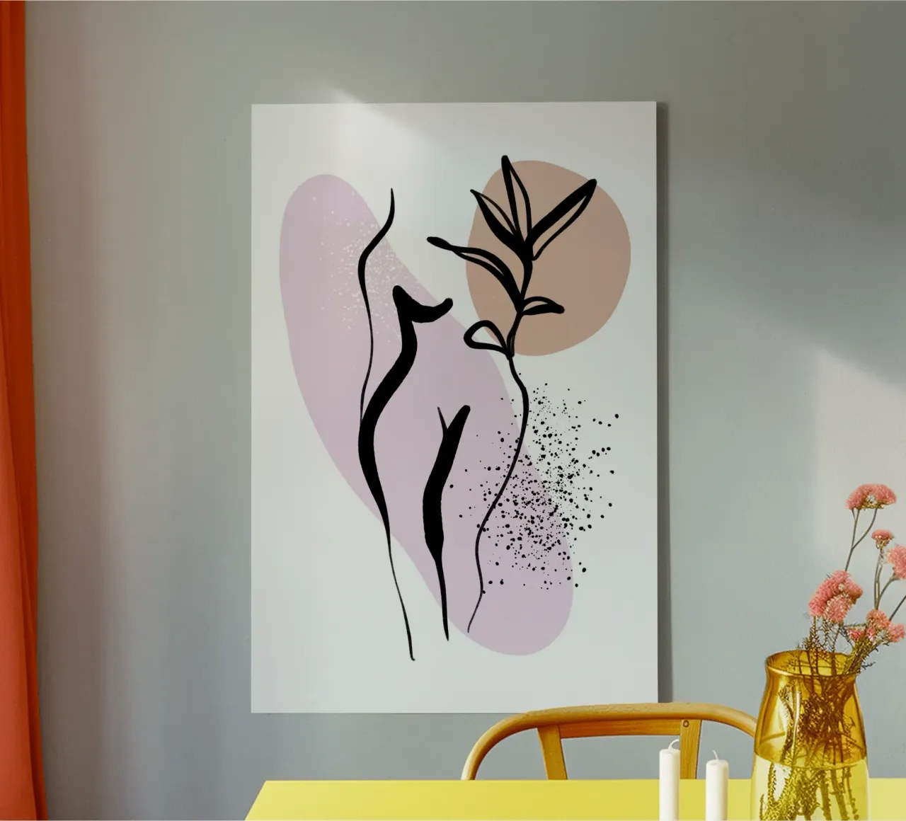 Pure Shapes No 03 tela con Cornice a cassetta da treechild