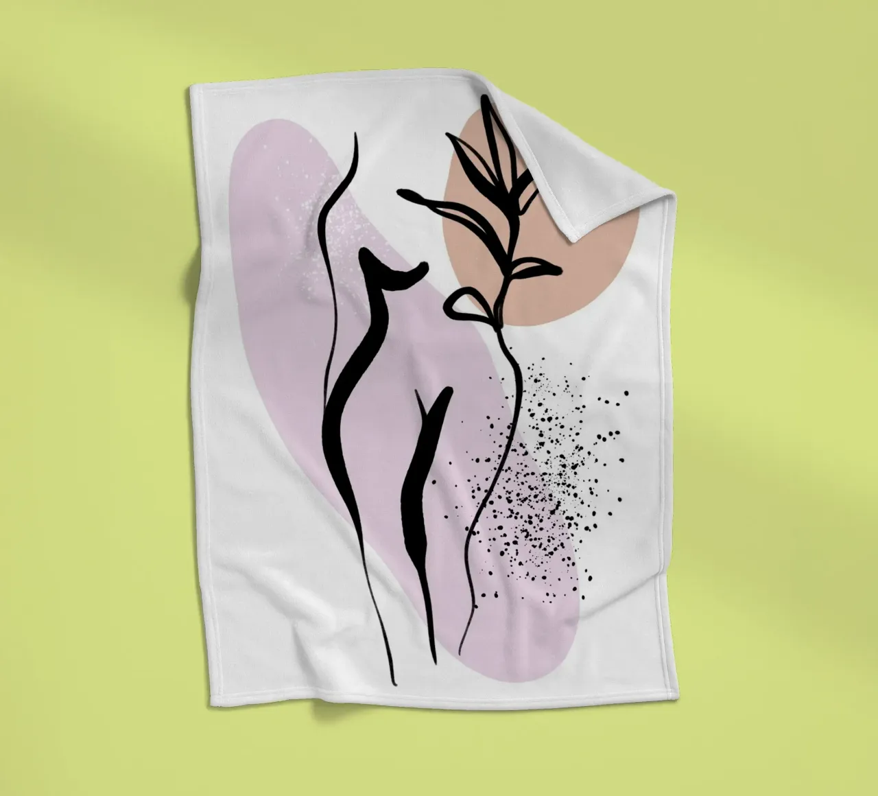 Pure Shapes No 03 coperta in pile da treechild
