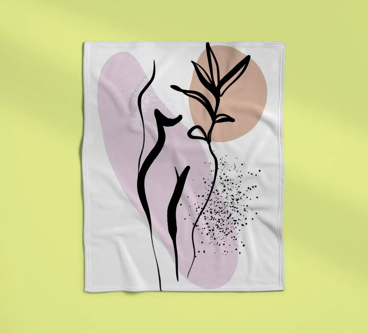 Pure Shapes No 03 coperta in pile da treechild