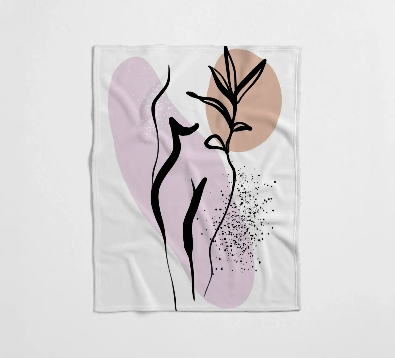 Pure Shapes No 03 coperta in pile da treechild