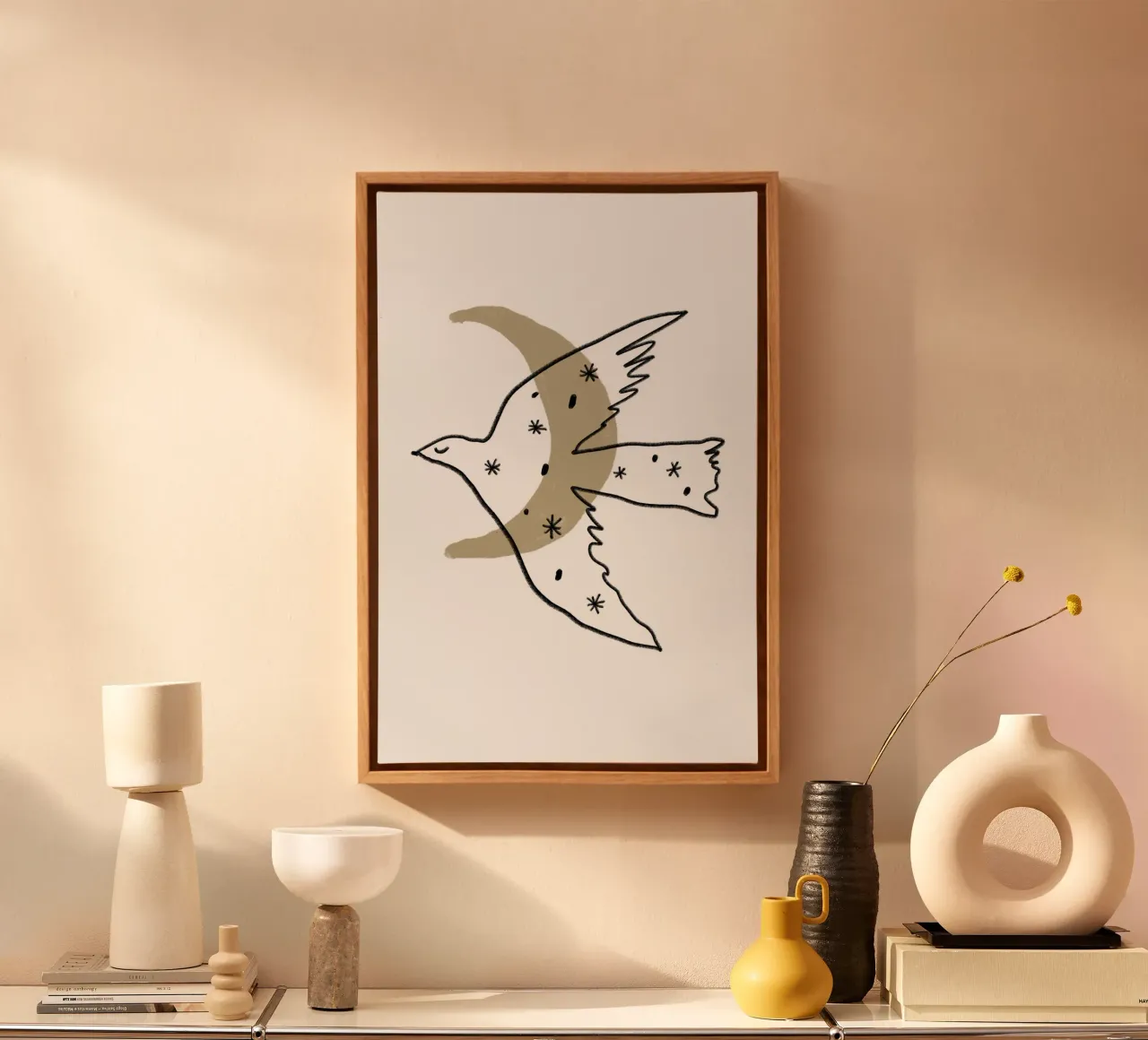 Pure Shapes No 04 tela con Cornice a cassetta da treechild