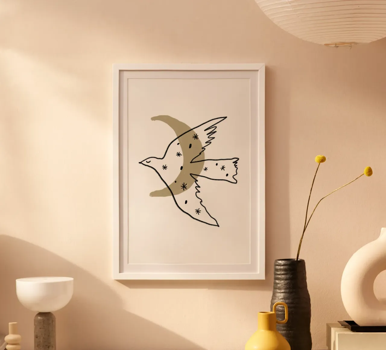Pure Shapes No 04 poster con telaio in alluminio da treechild