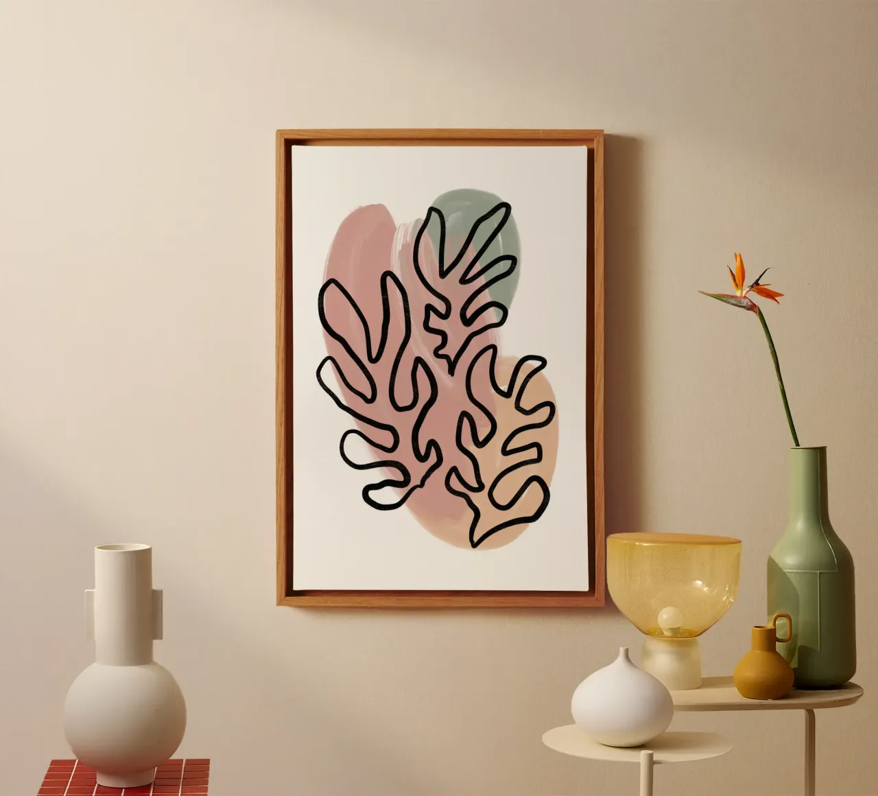 Pure Shapes No 06 tela con Cornice a cassetta da treechild