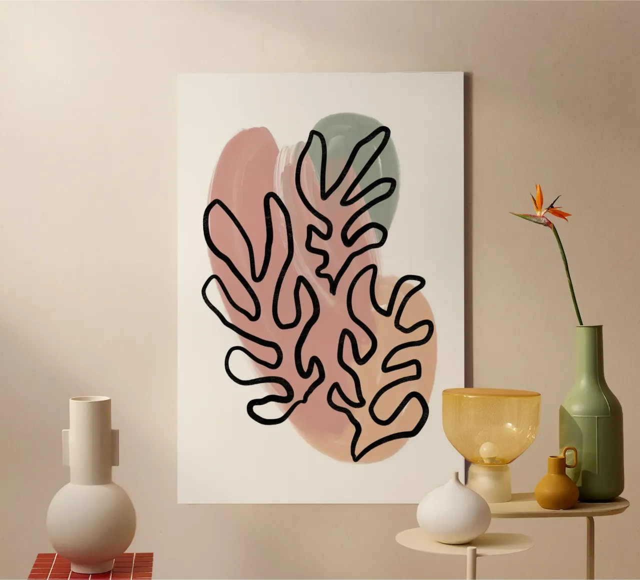 Pure Shapes No 06 tela con Cornice a cassetta da treechild