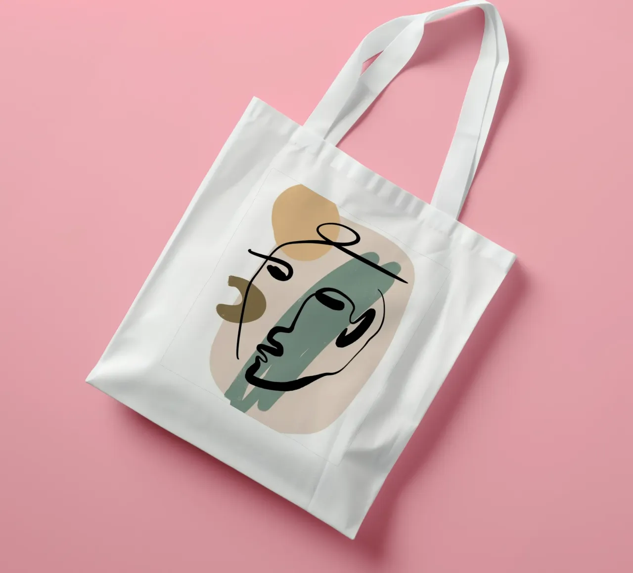 Simple Shapes No 07 borsa in juta da treechild