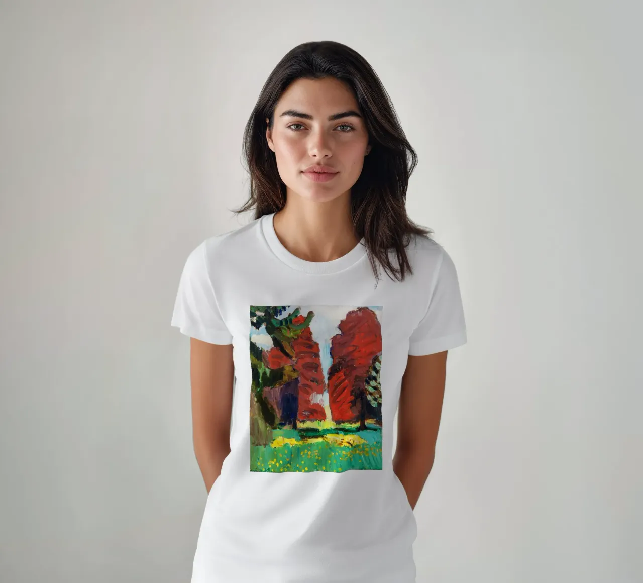 Faggio viola, attribuito a Henri Matisse t-shirt da Venus Art
