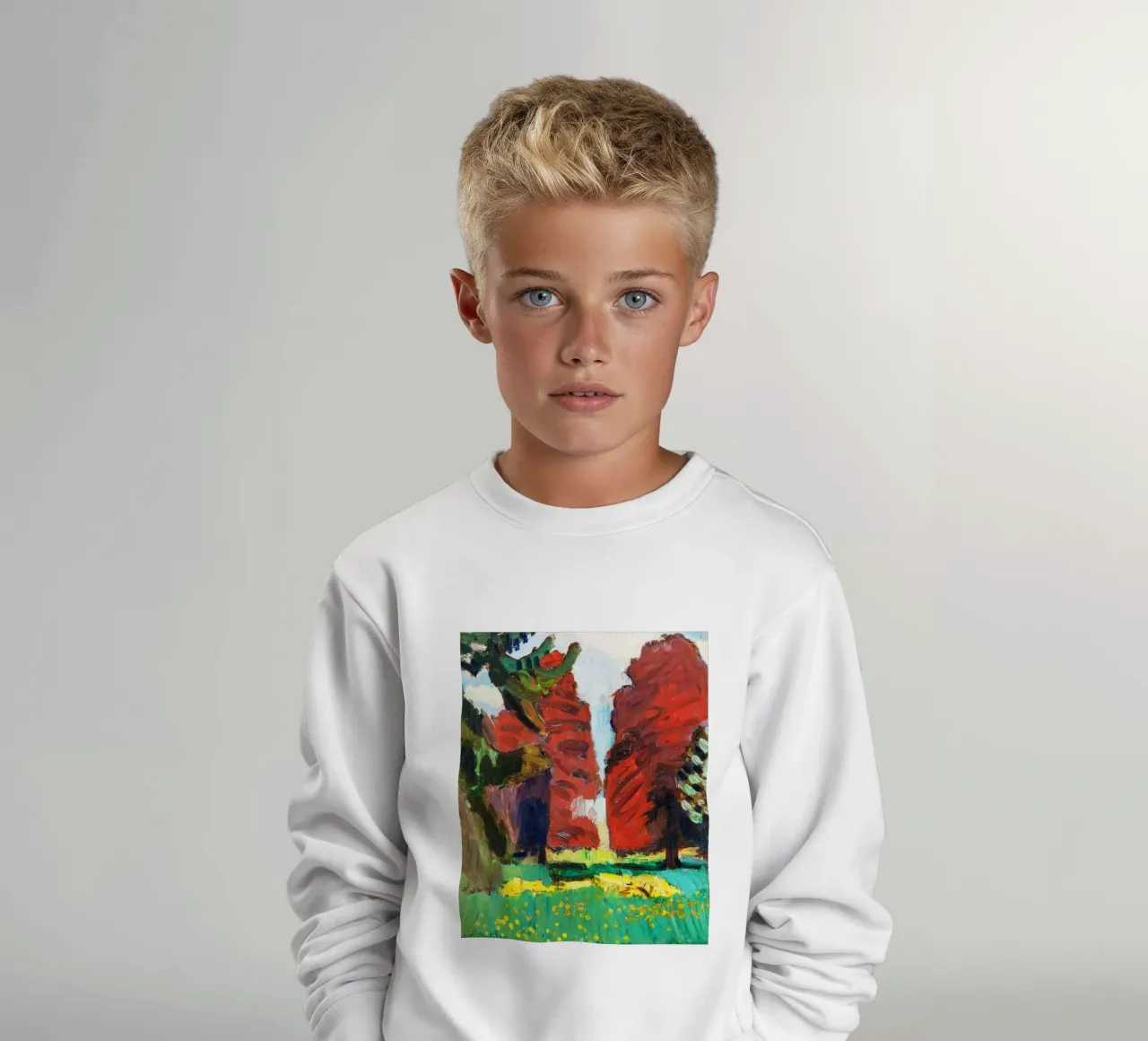 Faggio viola, attribuito a Henri Matisse felpa bambino da Venus Art