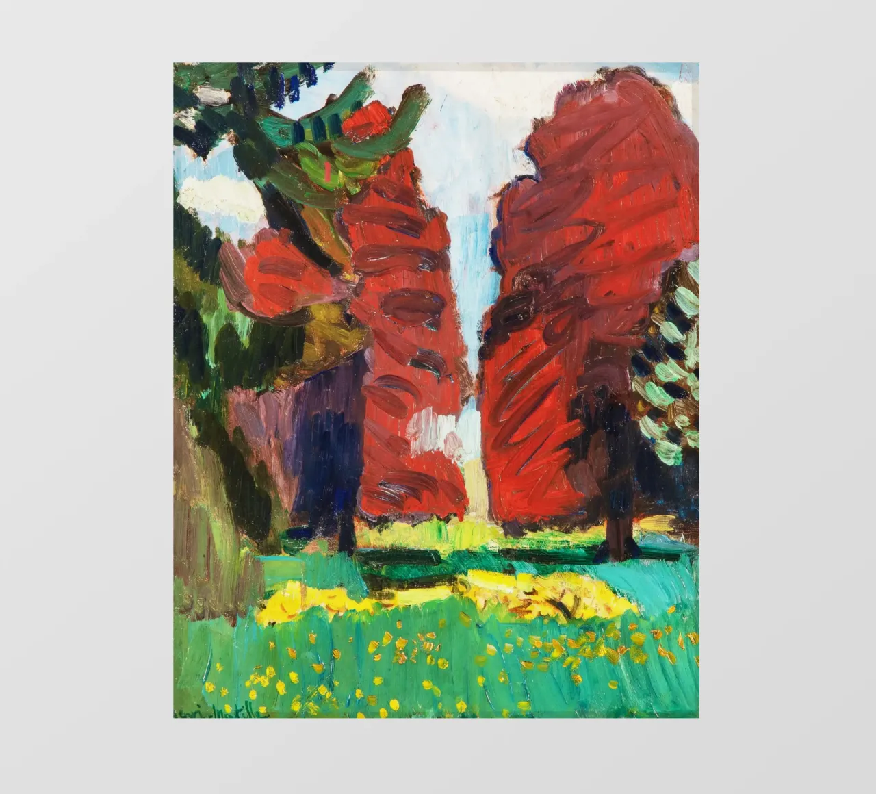 Faggio viola, attribuito a Henri Matisse telo in pvc da Venus Art