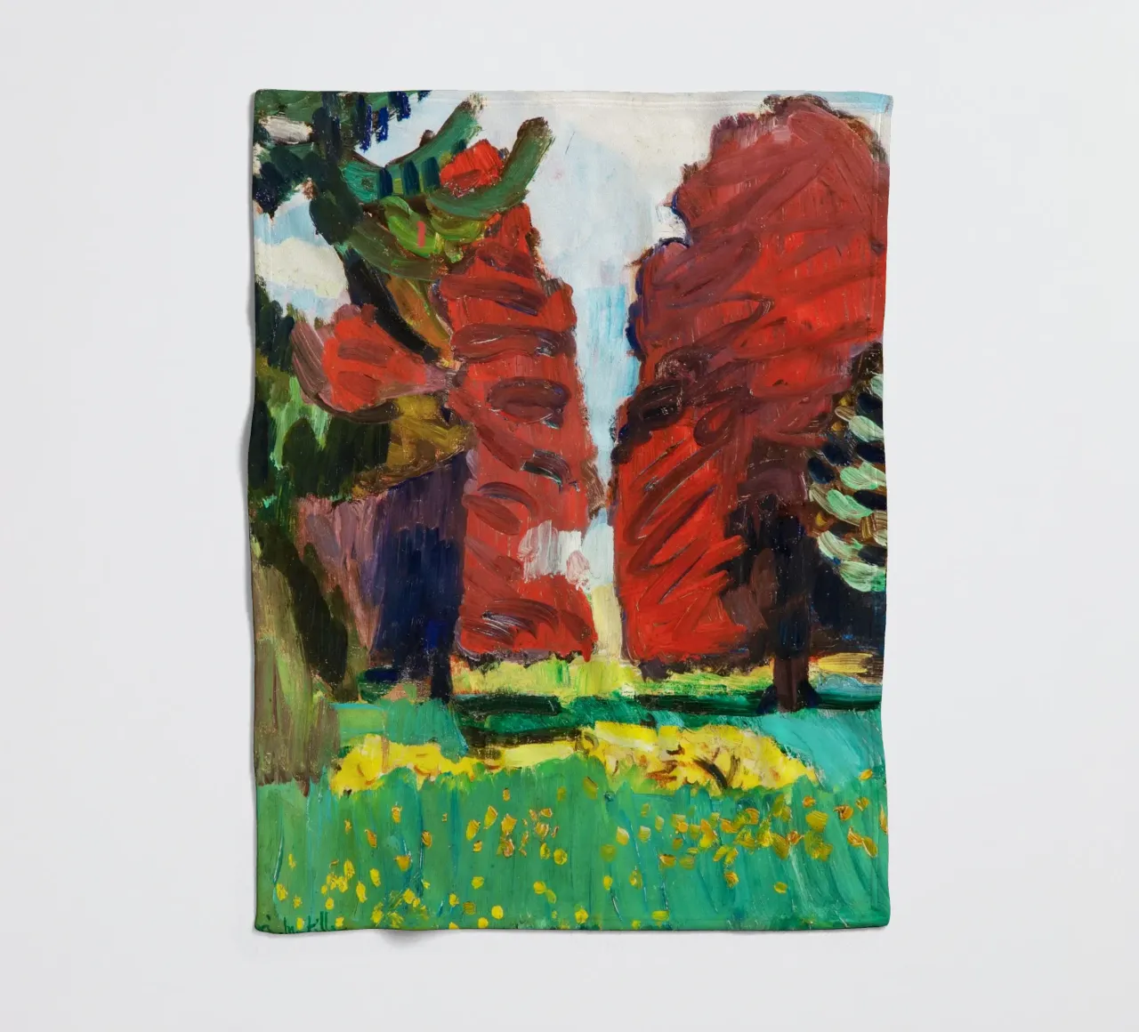 Faggio viola, attribuito a Henri Matisse coperta in pile da Venus Art