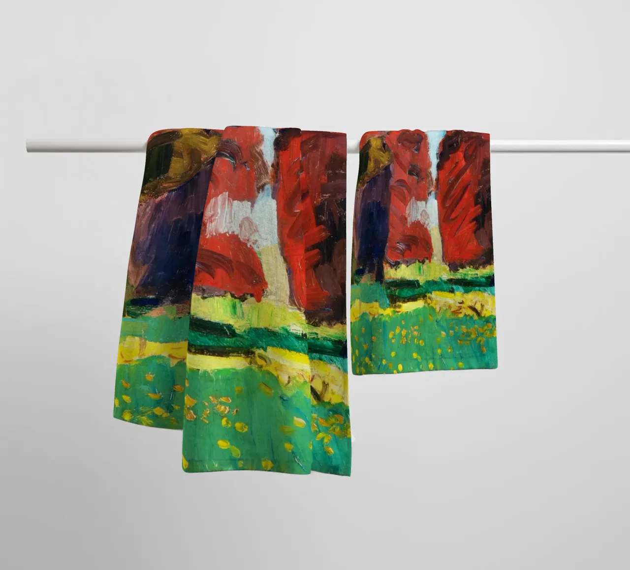 Purple Beeches, attributed to Henri Matisse towel by Venus Art