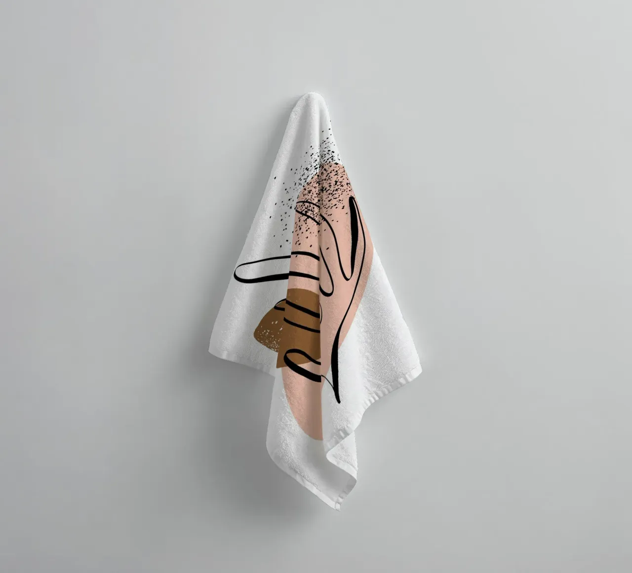 Simple Shapes No 08 asciugamano da bagno da treechild