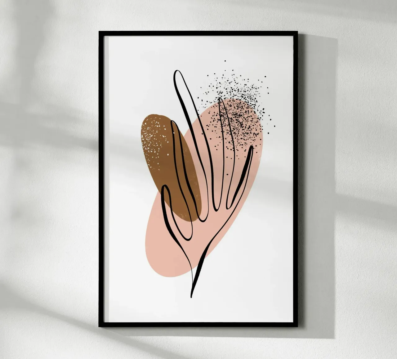 Simple Shapes No 08 poster con telaio in alluminio da treechild