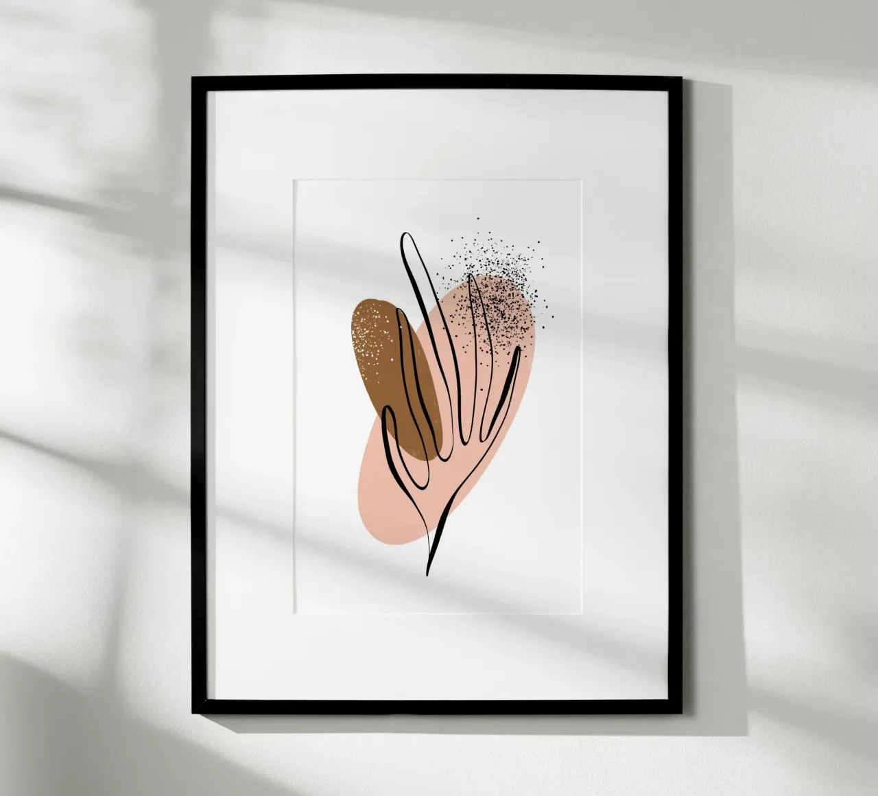 Simple Shapes No 08 poster con telaio in alluminio da treechild