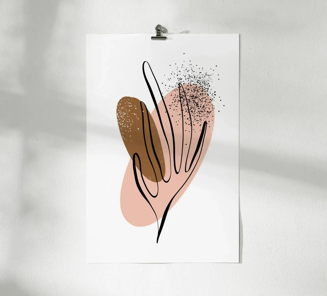Simple Shapes No 08 poster con telaio in alluminio da treechild
