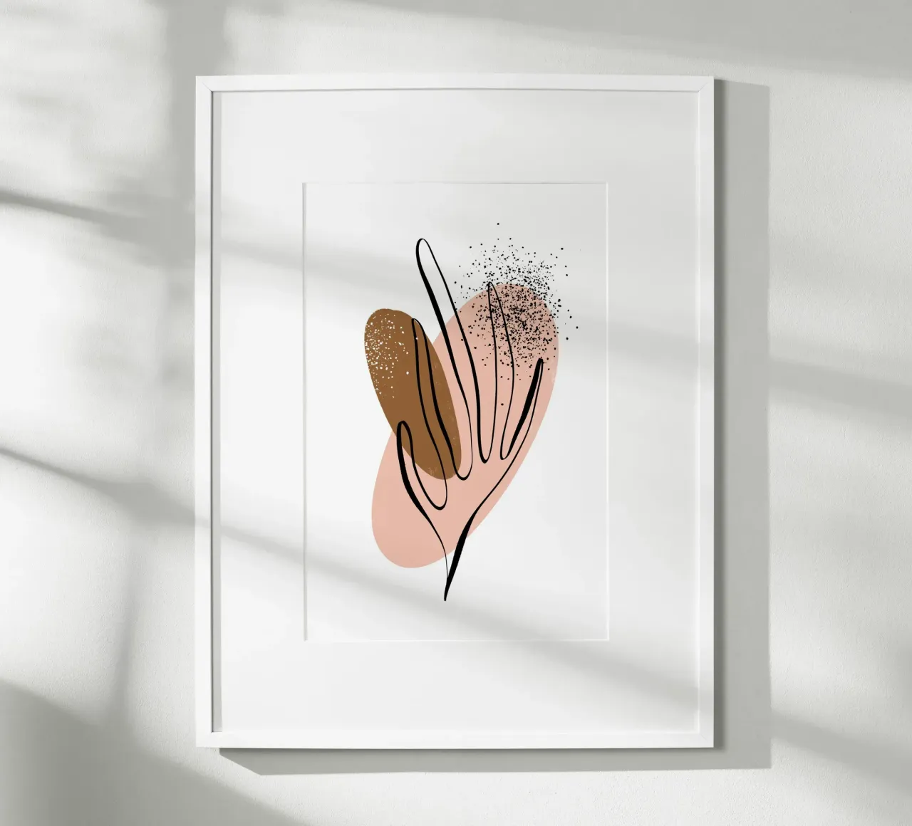 Simple Shapes No 08 poster con telaio in alluminio da treechild