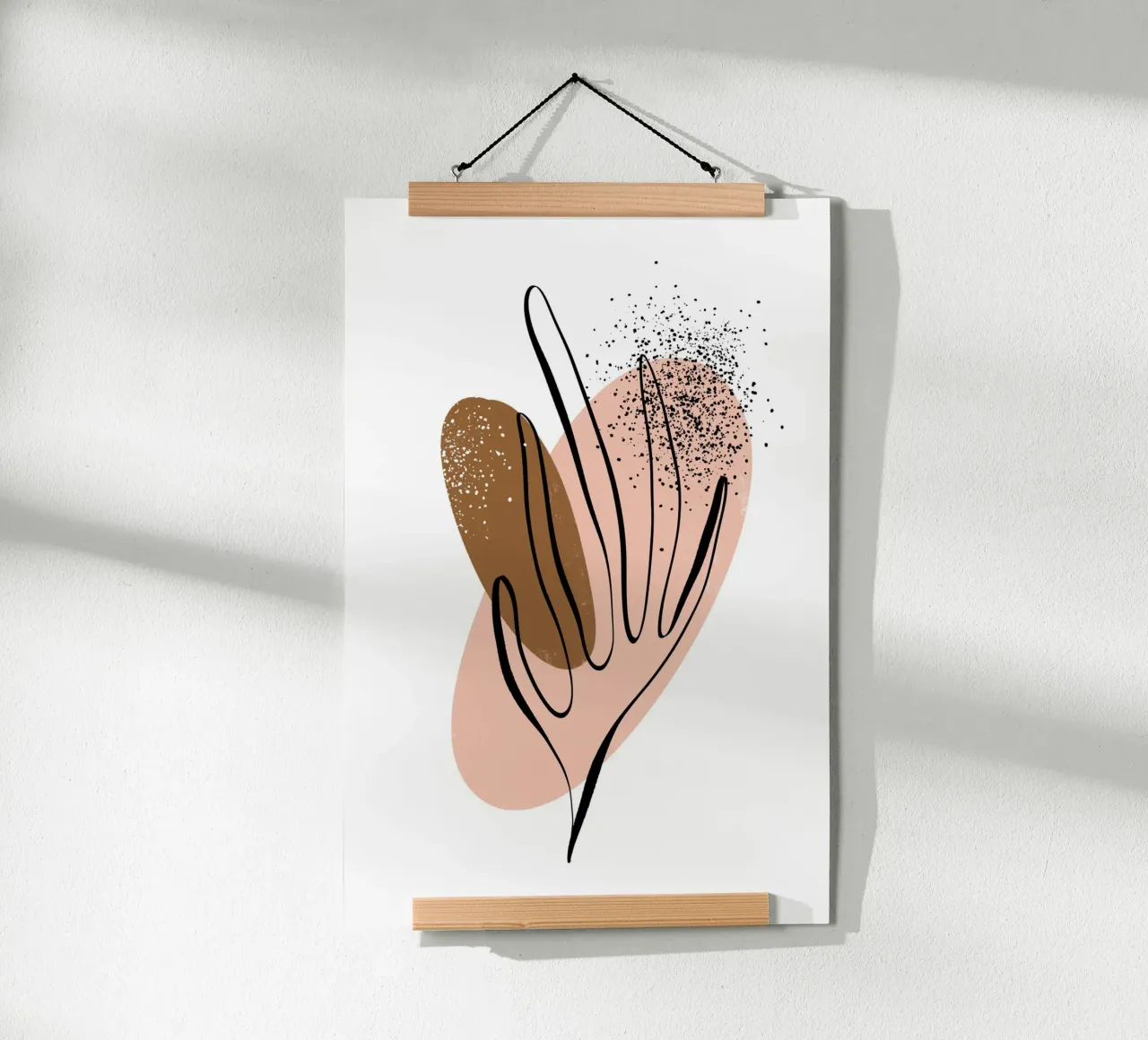 Simple Shapes No 08 poster con telaio in alluminio da treechild