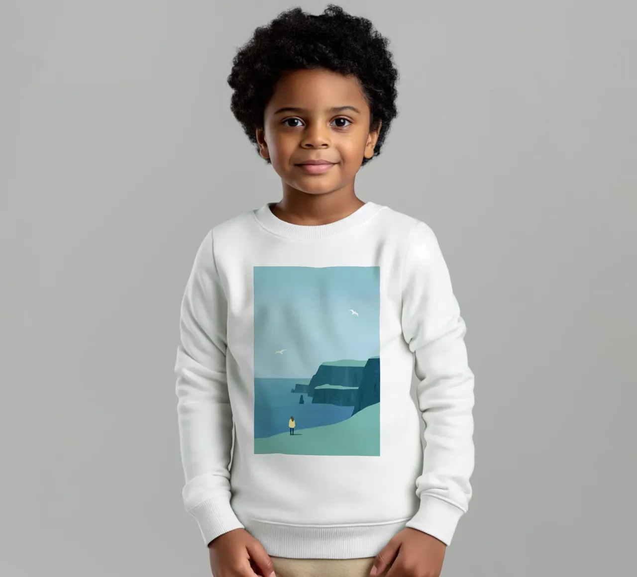 Paisaje costero sudadera para niño de Katinka Reinke
