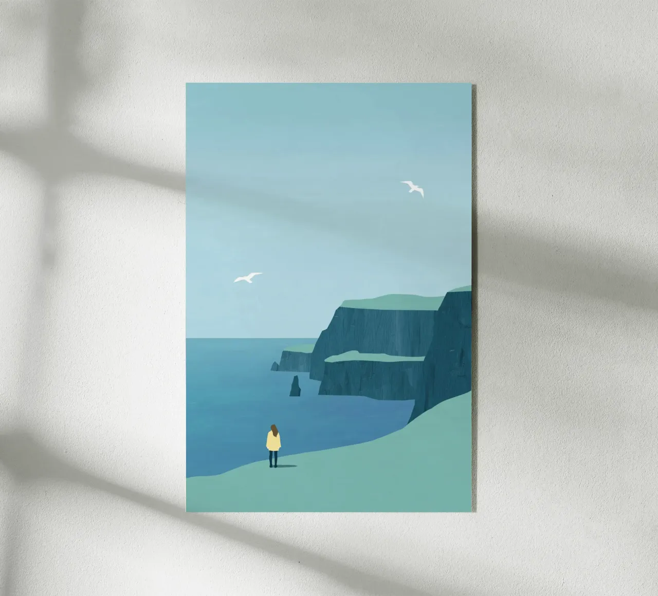 Coastal landscape acrylic glass by Katinka Reinke