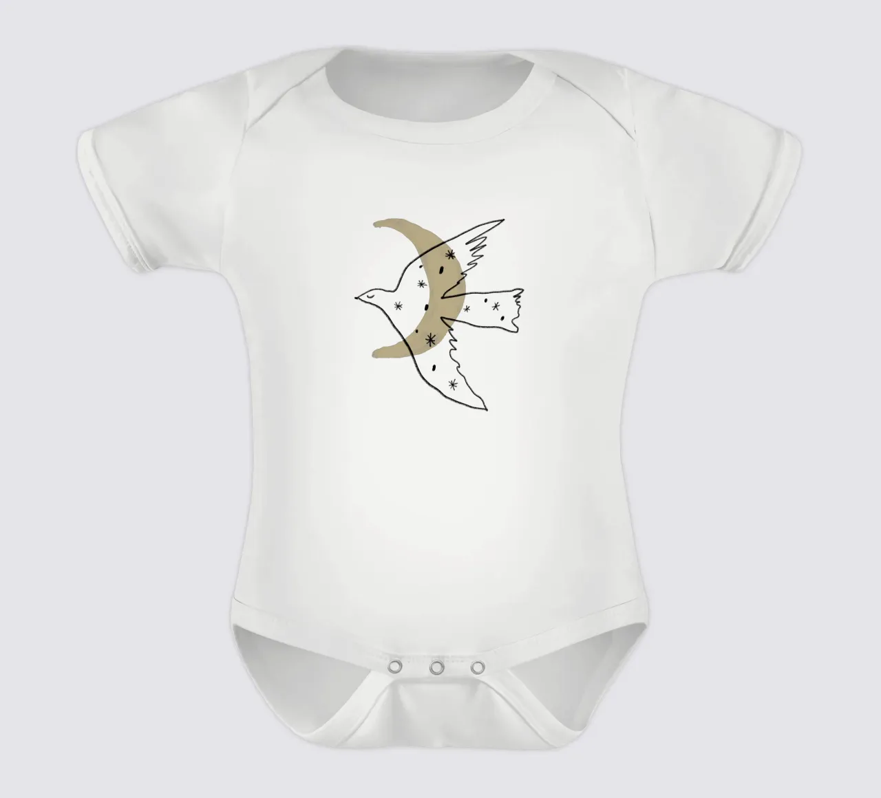 Simple Shapes No 04 (Without Background) body neonato maniche corte da treechild