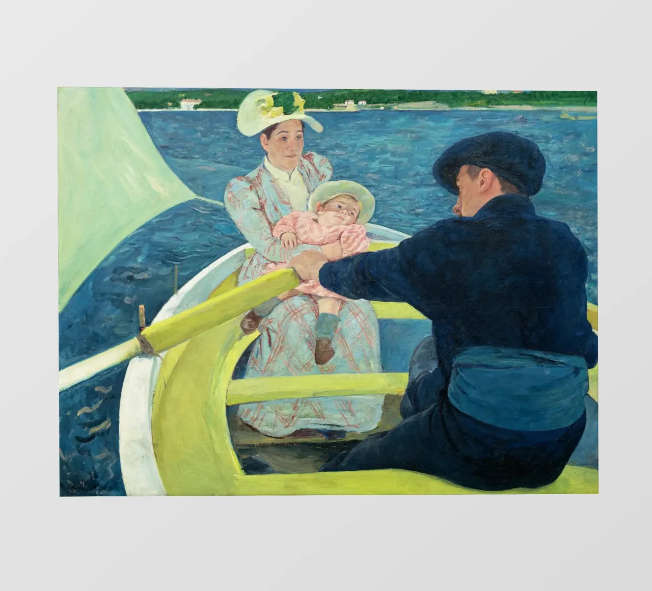 The Boating Party (1893–1894) by Mary Cassatt backlit film by Venus Art