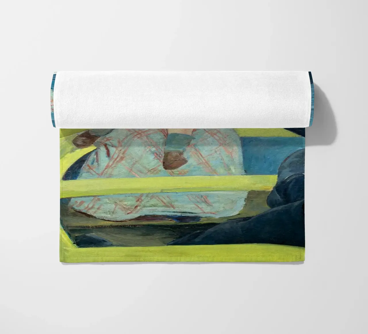 The Boating Party (1893–1894) by Mary Cassatt beach towel by Venus Art