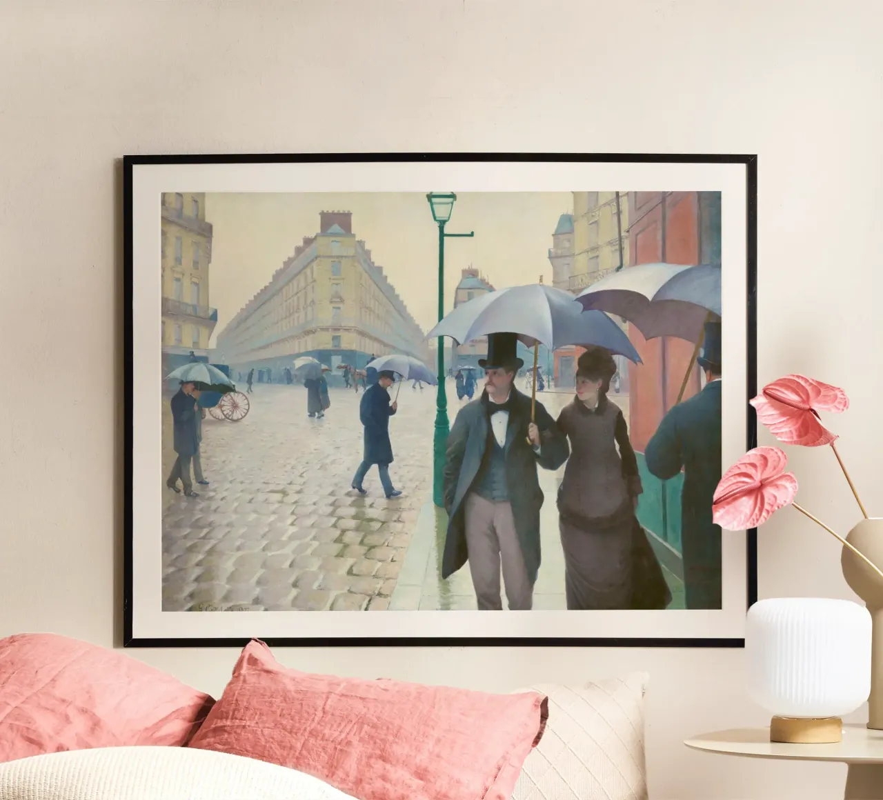 Paris Street; Rainy Day (1877) by Gustave Caillebotte poster by Venus Art