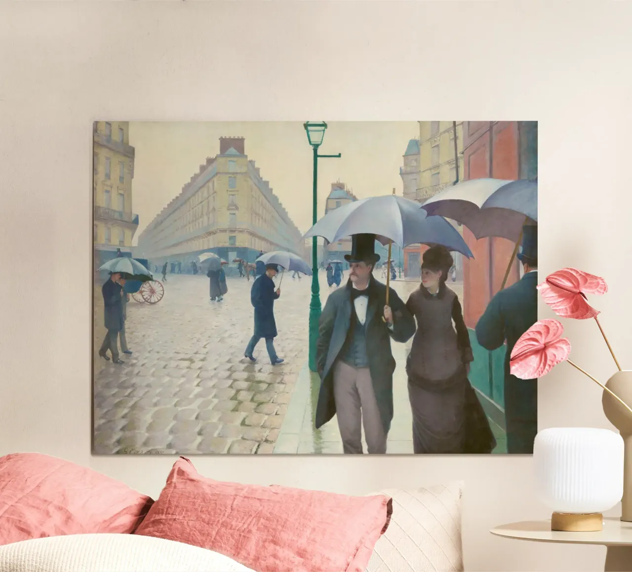 Paris Street; Rainy Day (1877) by Gustave Caillebotte poster by Venus Art