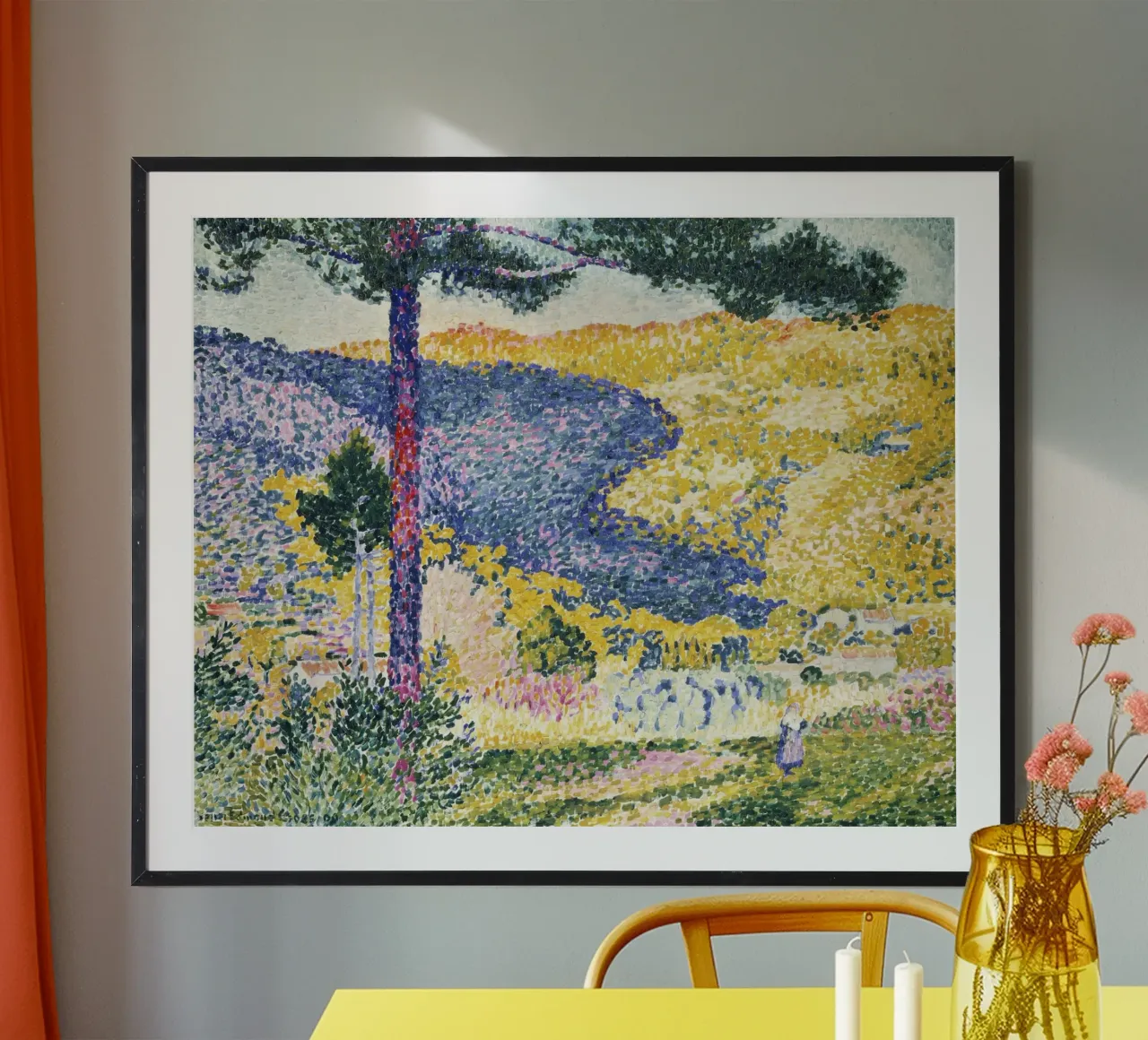 Vallée avec sapin ; ombre sur la montagne (1909) hahnemühle de Art History