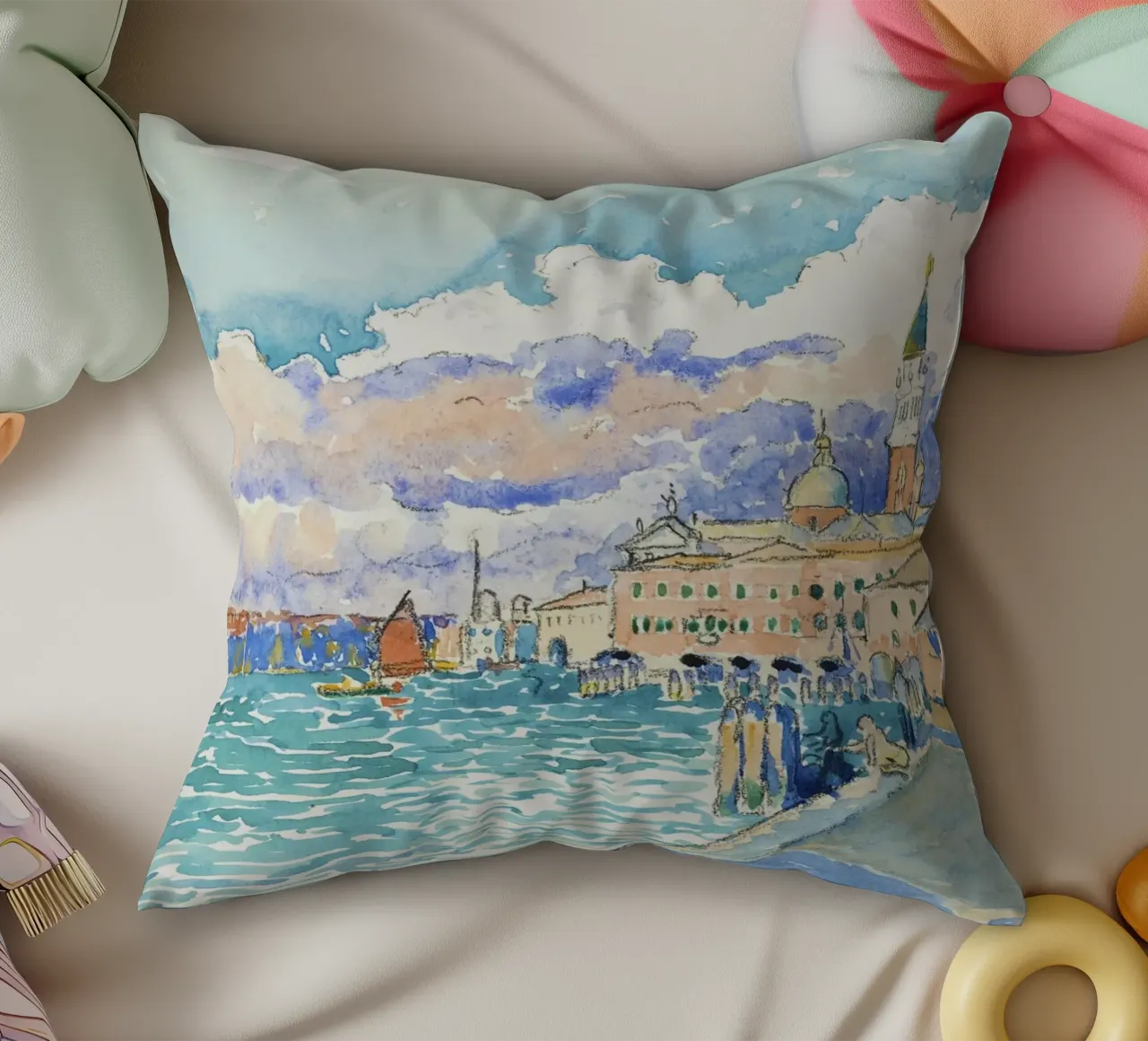 Venezia (1903) di Henri-Edmond Cross i cuscino da Art History