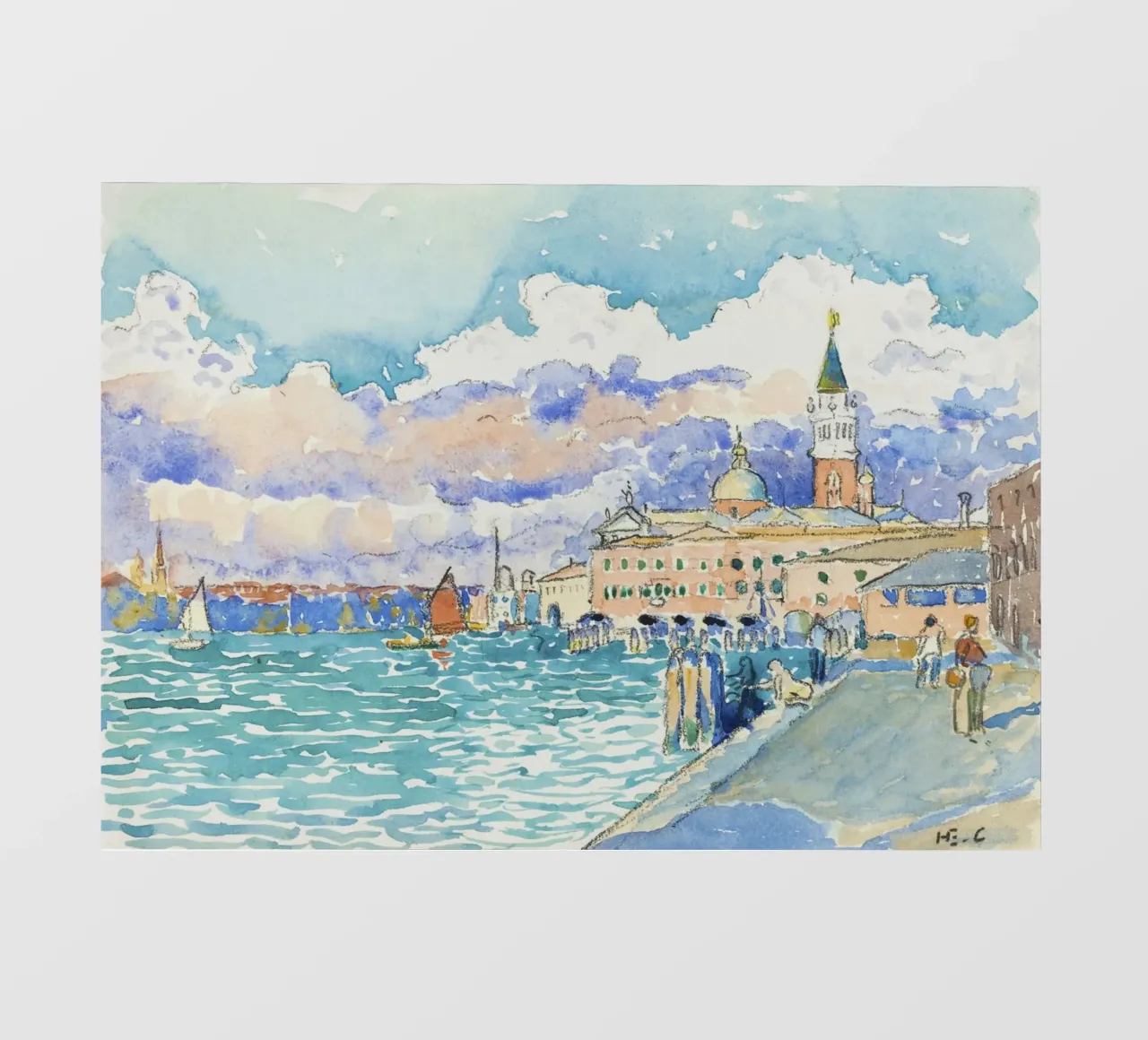 Venezia (1903) di Henri-Edmond Cross i pellicola backlit da Art History