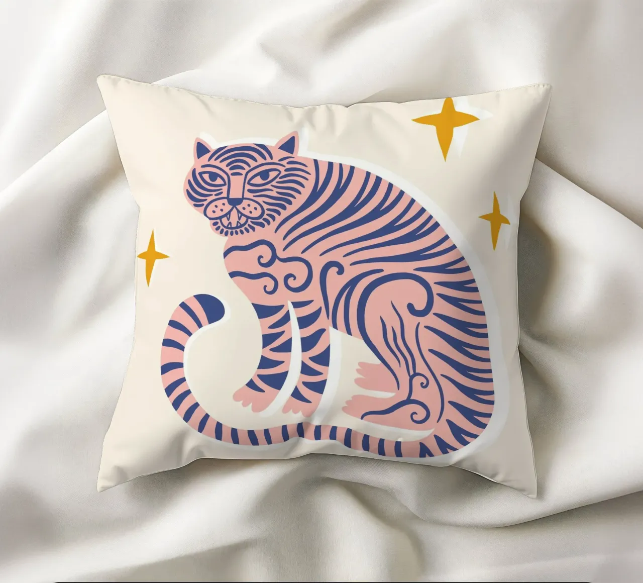Boho Tiger No 01 cuscino da treechild