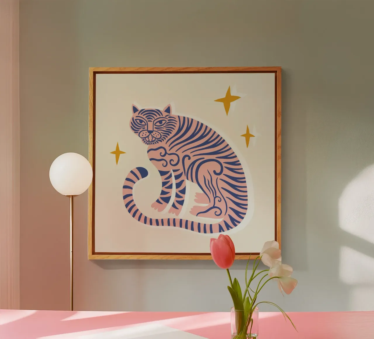 Boho Tiger No 01 plexiglass da treechild