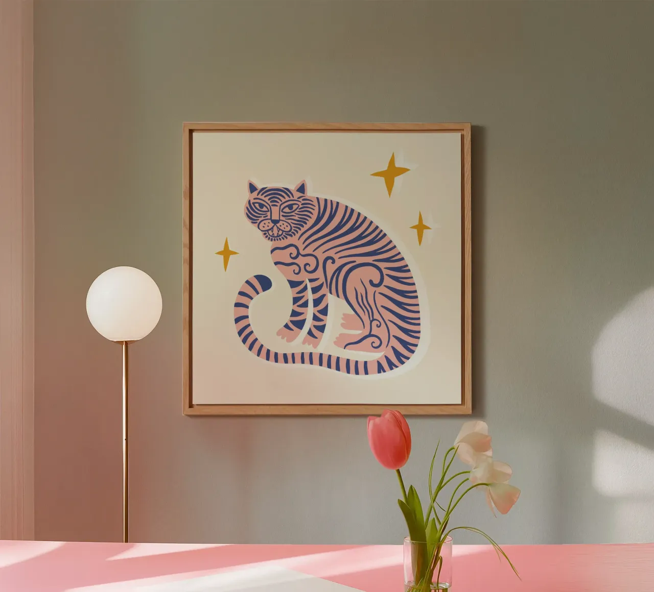 Boho Tiger No 01 alluminio dibond da treechild