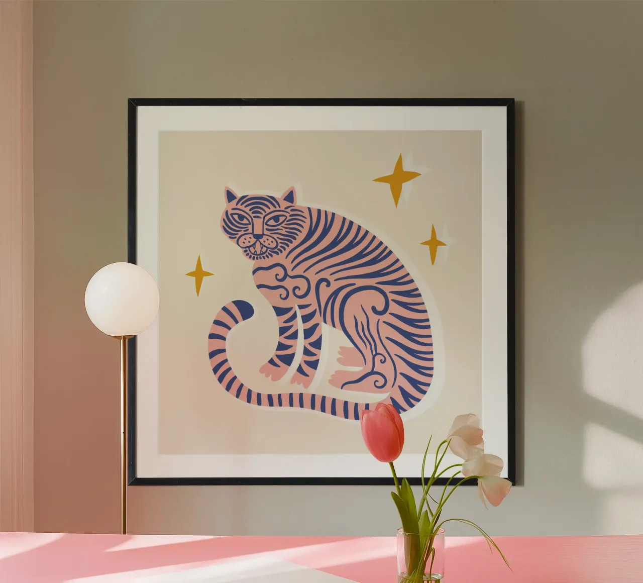 Boho Tiger No 01 poster da treechild