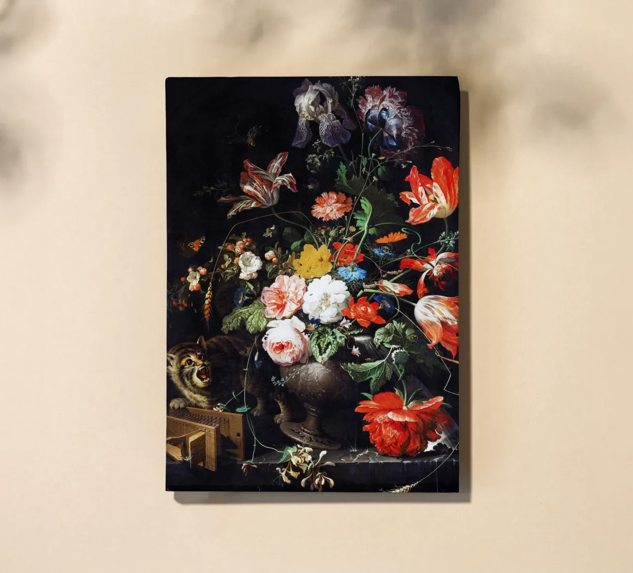 The Overturned Bouquet (c. 1660–1679) by Abraham Mignon notebook by Jolie Prints