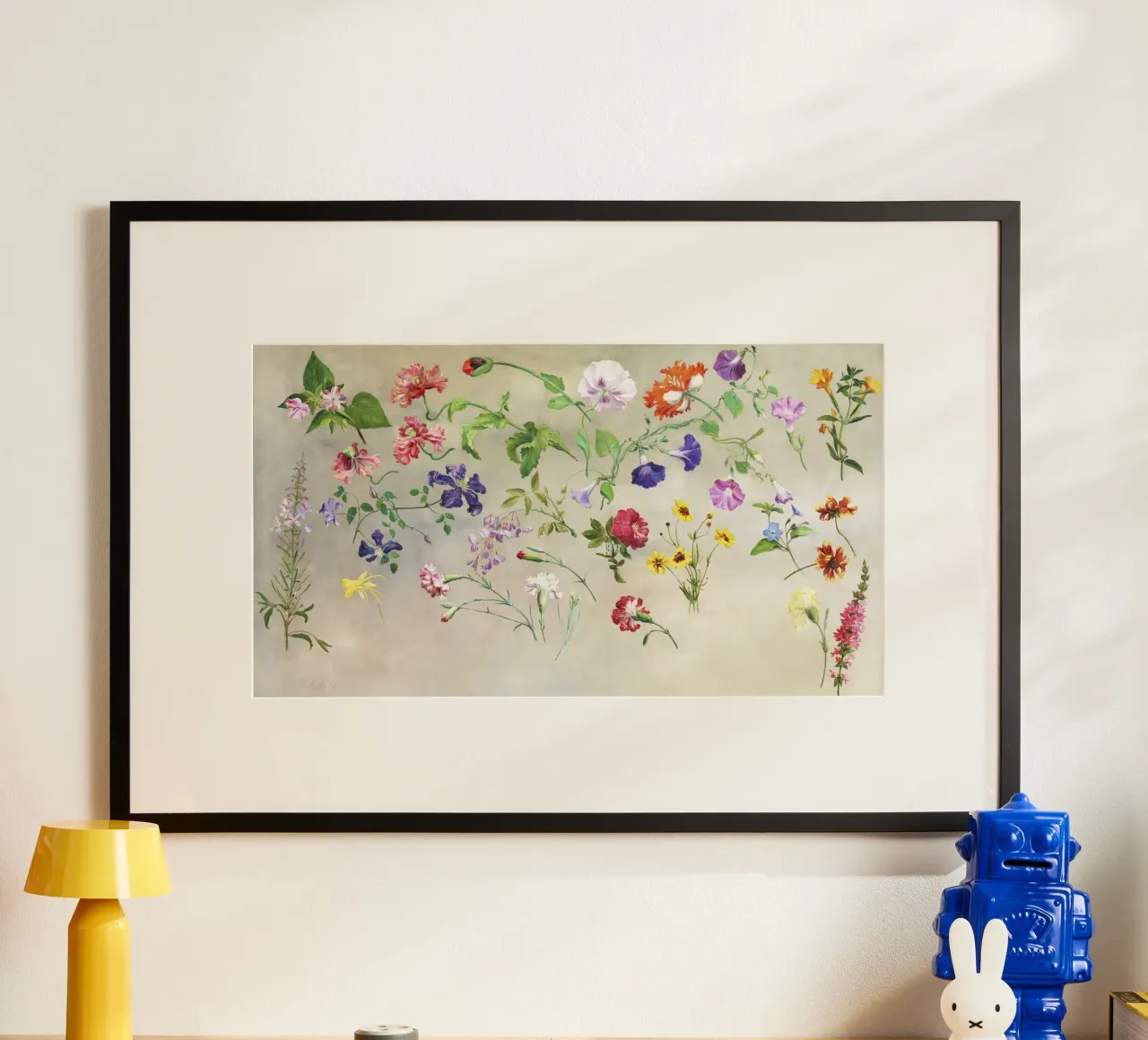 "Studies of Flowers (1848)" by Swiss painter Jacques-Laurent poster by Classic Art Prints