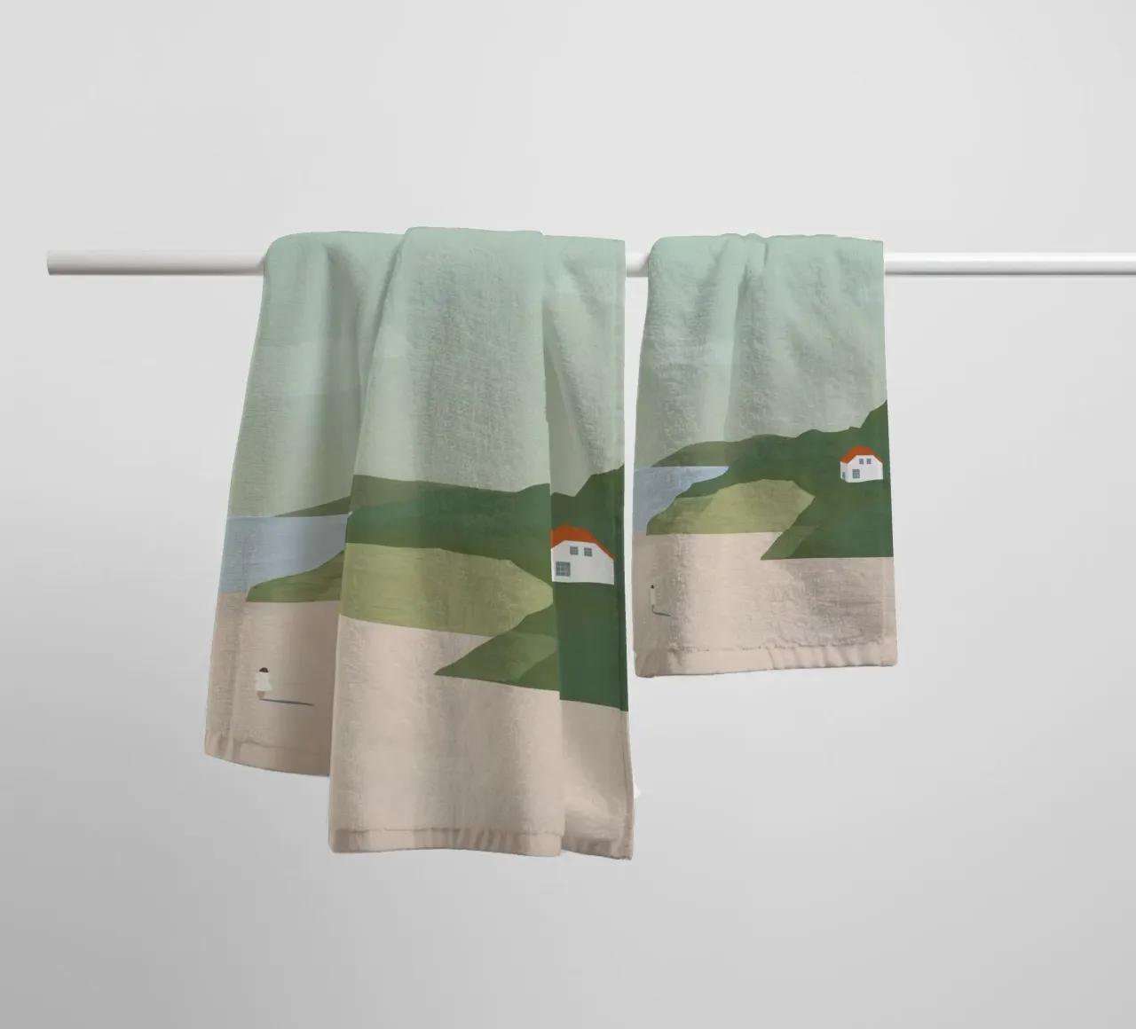 Paesaggio dunale asciugamano da bagno da Katinka Reinke