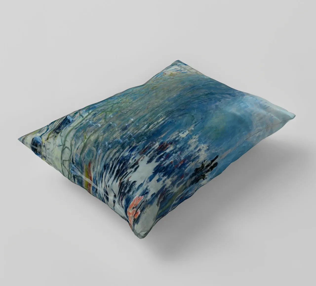 Boulevard des Capucines (c. 1873–1874) by Claude Monet decorative cushion by Monet Art Prints