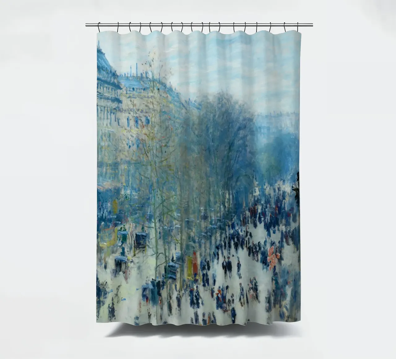 Boulevard des Capucines (1873-1874 circa) di Claude Monet tenda da doccia da Monet Art Prints