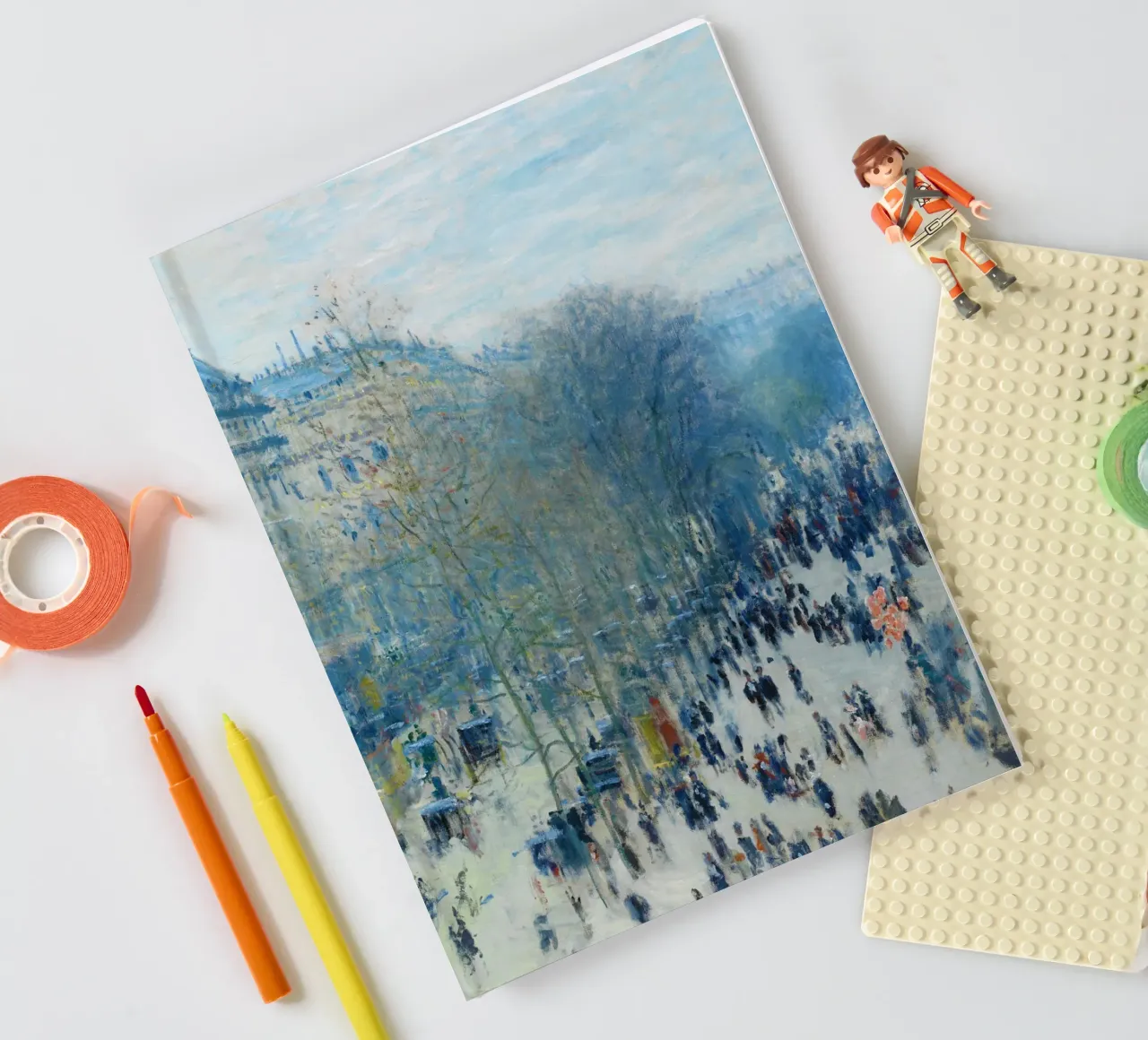 Boulevard des Capucines (c. 1873–1874) by Claude Monet notebook by Monet Art Prints
