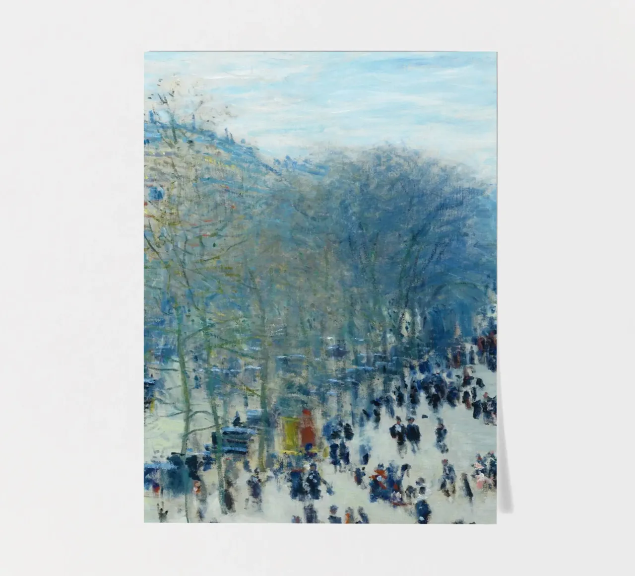 Boulevard des Capucines (1873-1874 circa) di Claude Monet foglio adesivo da Monet Art Prints